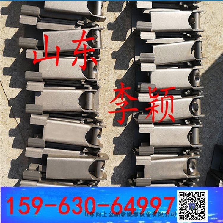 皮帶導料槽的夾持器  裙板卡扣 鍍鋅夾持器 -角鋁鋁合金