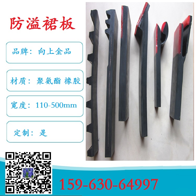 雙層密封裙板也叫防溢裙板  裙邊200x15mm 導(dǎo)料槽擋煤板